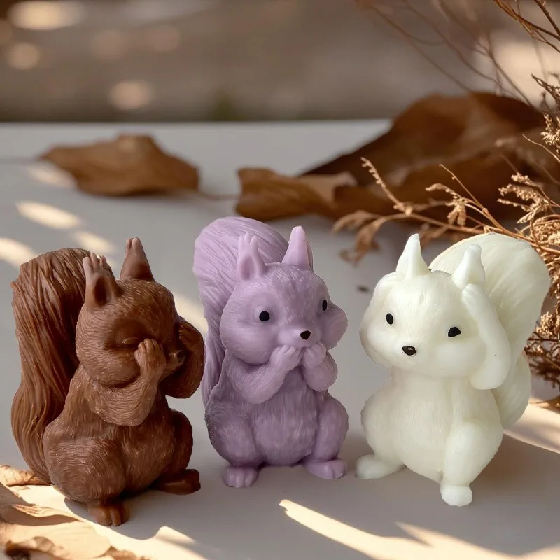 Soap Making Gel - High Quality 3D Cartoon Squirrel Silicone