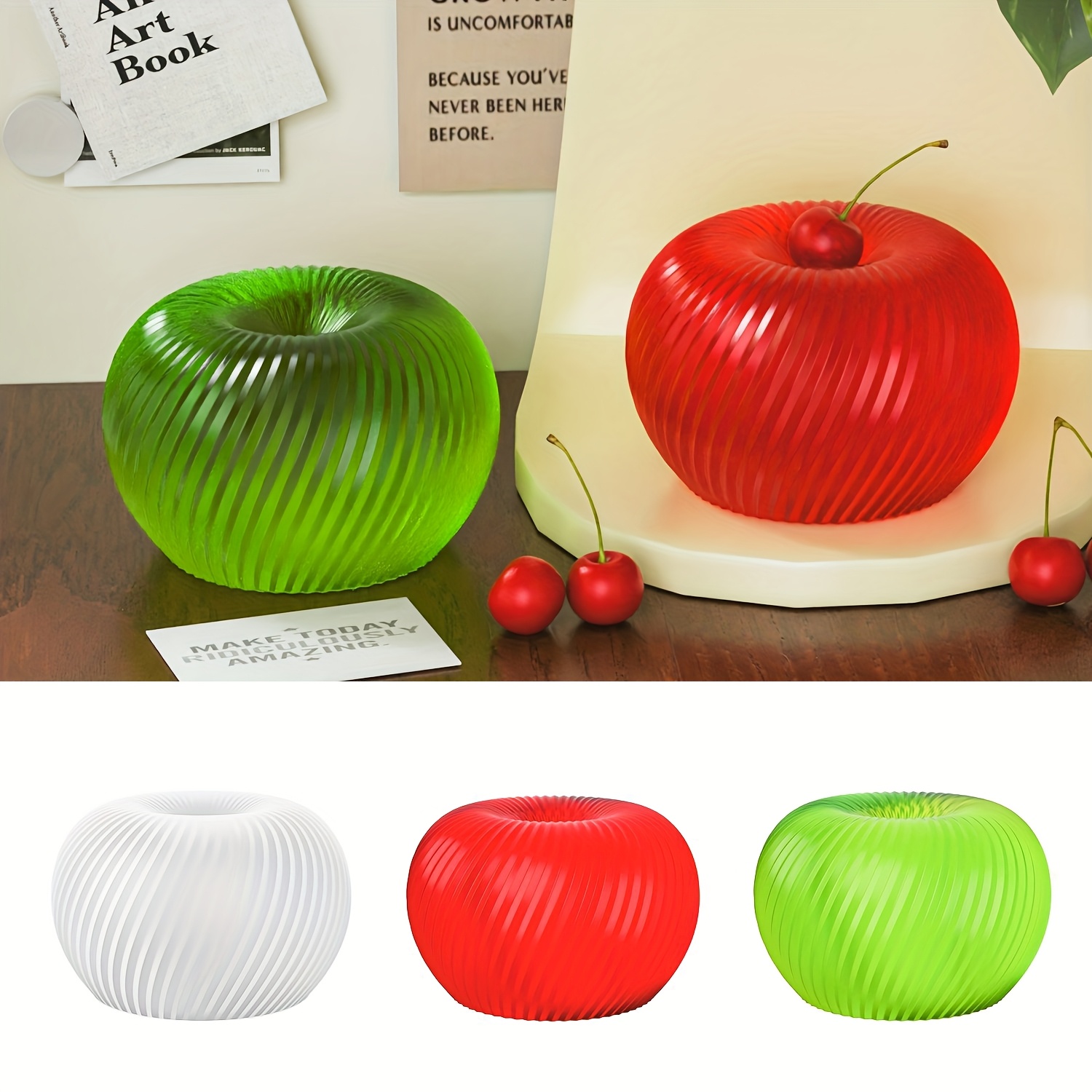 Soap Making Vendors - A trendy red apple silicone mold