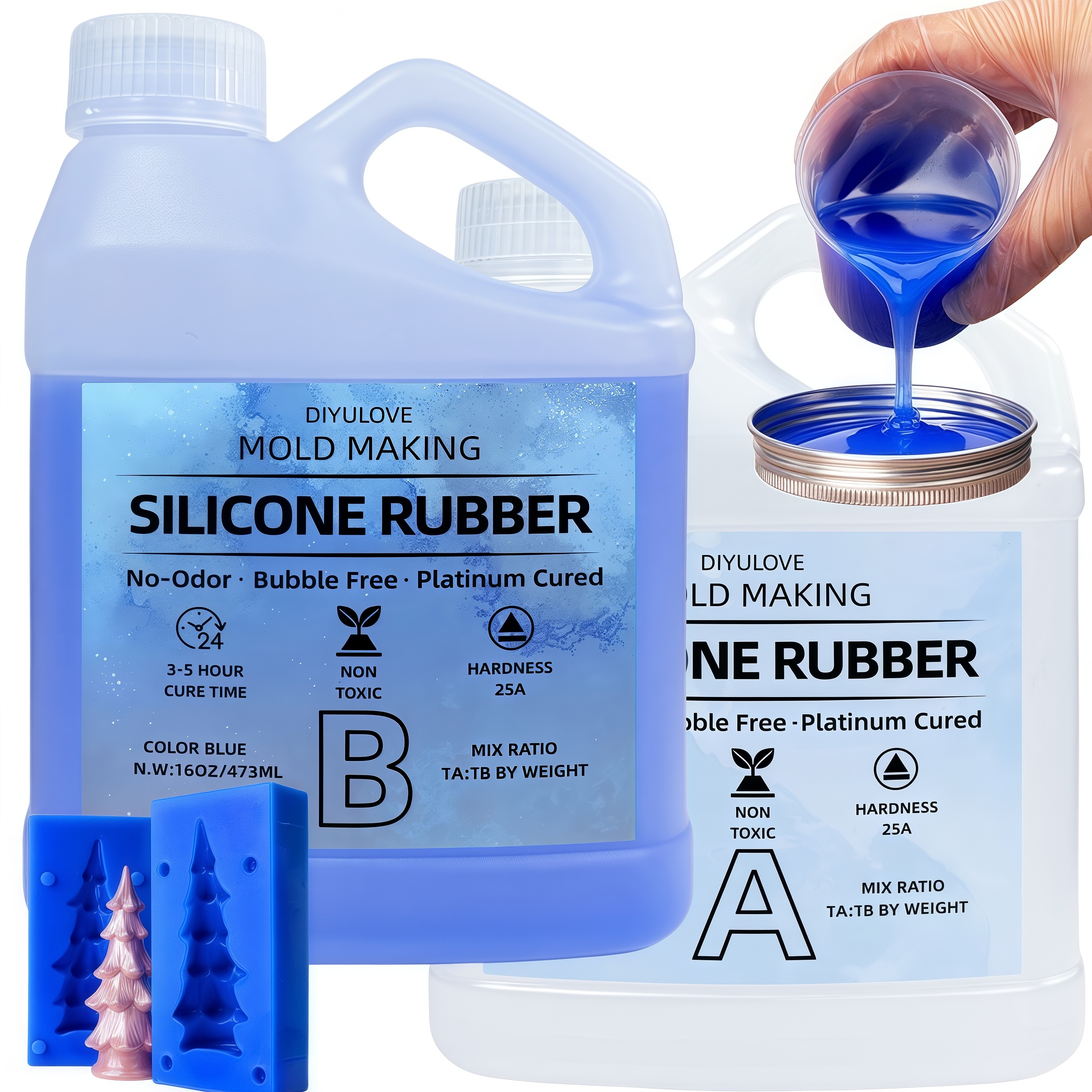 Soap Making Vendors - 32oz High-Performance Silicone Rubber Non-Toxic for