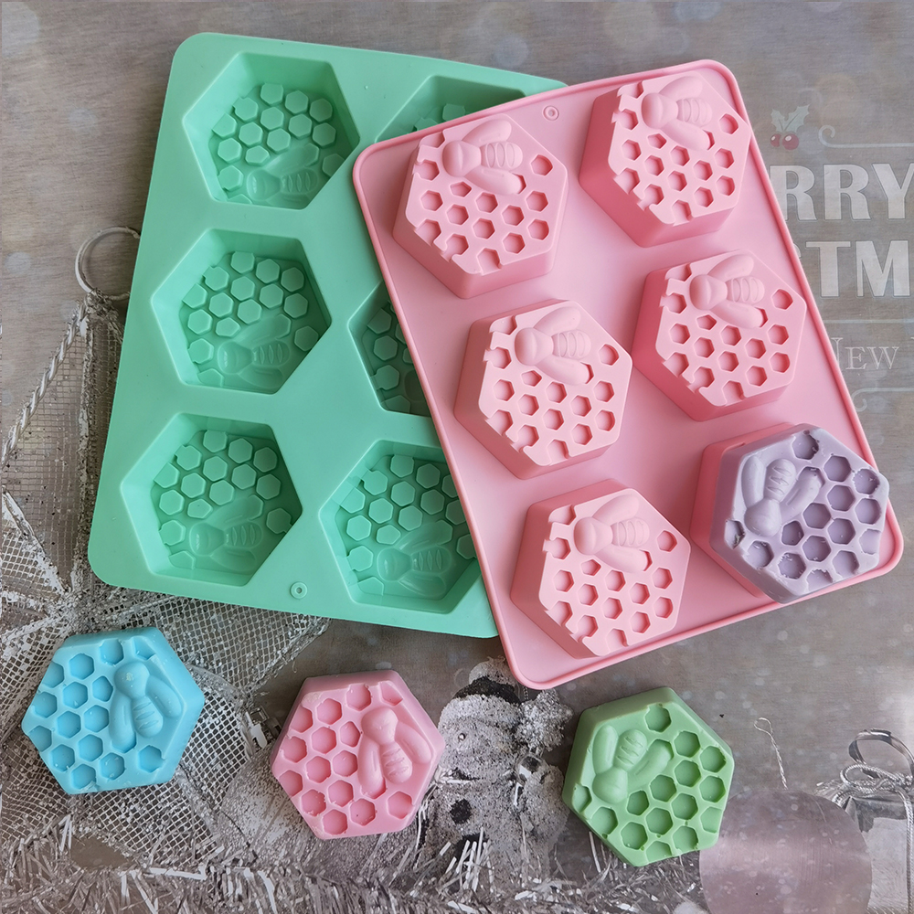 Silicone Hexagonal Bee Soap Mo – обзор и цена Soap Making Ideas