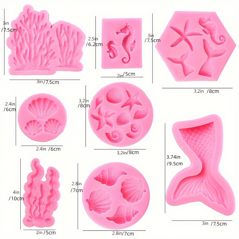 One Set8Seal fairy-shaped sili – обзор и цена Soap Making Gel