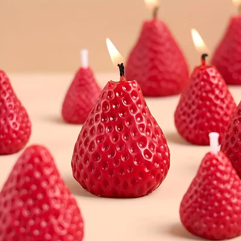 Strawberry Silicone Candle Mol – обзор и цена Soap Making Vendors
