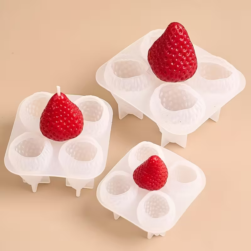 Strawberry Silicone Candle Mol – обзор и цена Soap Making Vendors