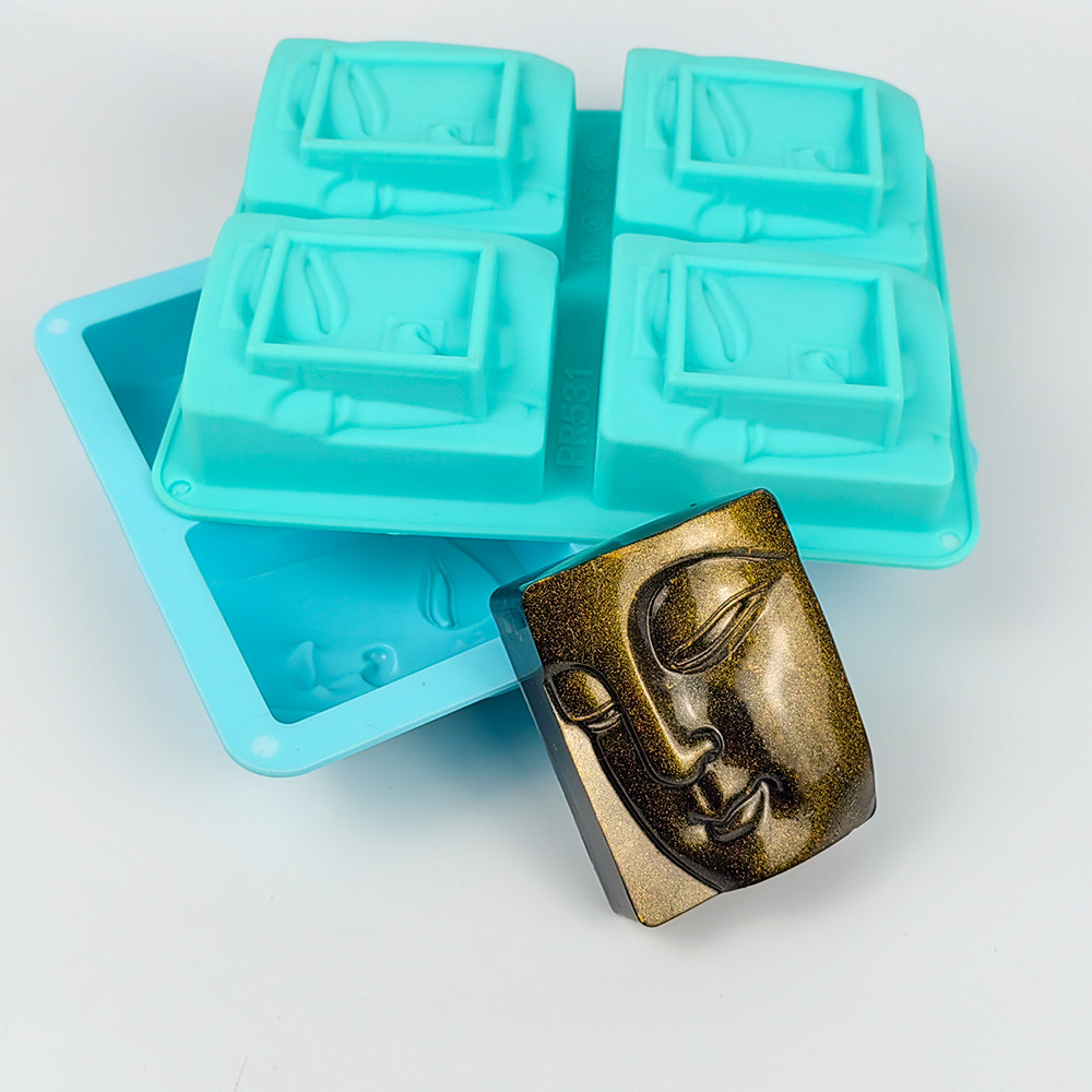 4 Holes Buddha Portrait Soap M – обзор и цена Soap Making Vendors